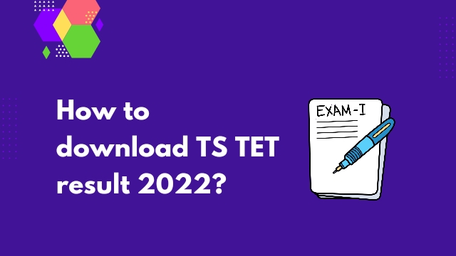 TS TET result 2022